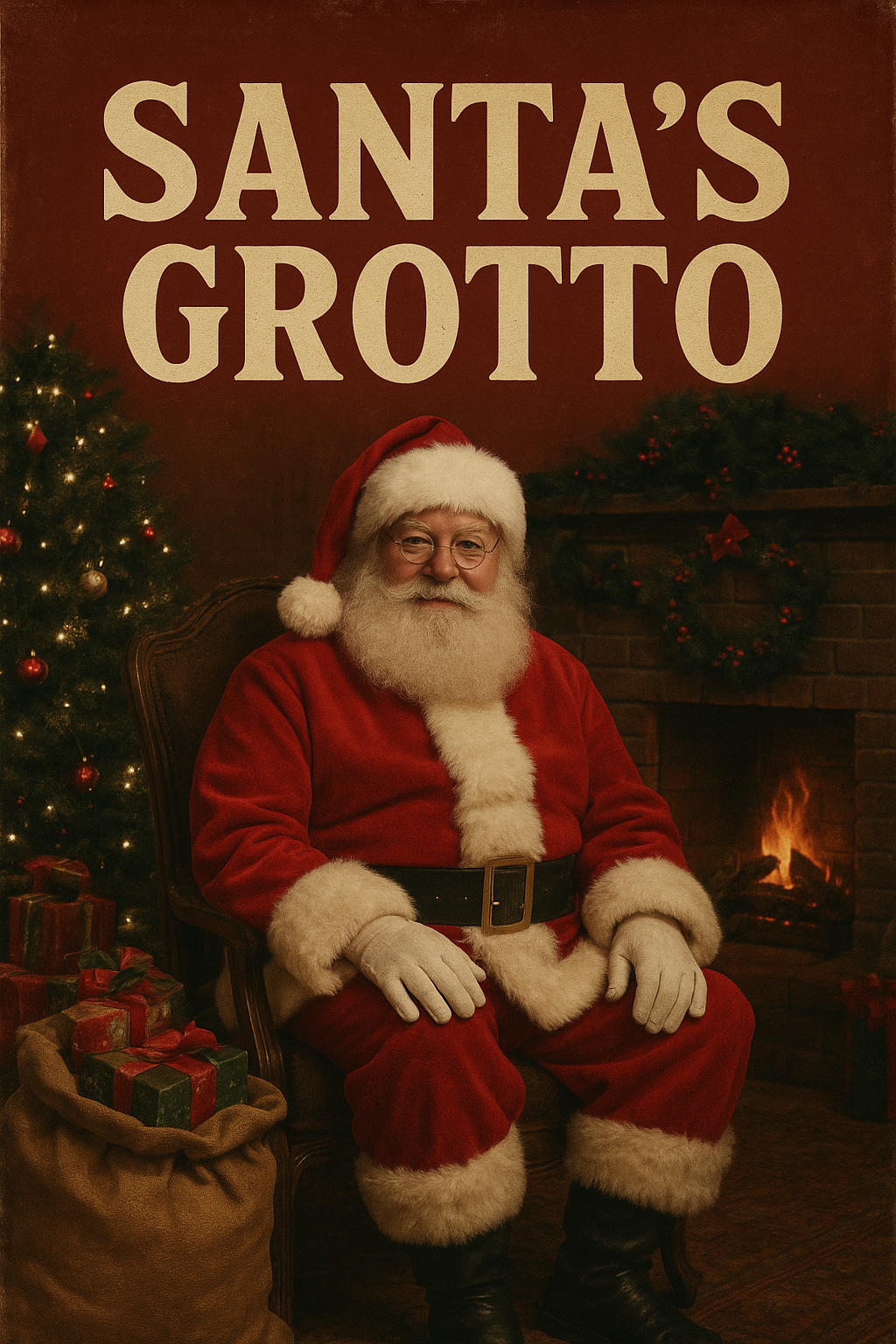 Santa's Grotto Event Poster